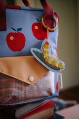 Embroidered Keychain Lemon Tree Caterpillar