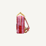Medium Backpack Lemon Tree Stripes Red Apple/Rosebay Pink