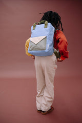 Medium Backpack Lemon Tree Envelope Cloud Blue