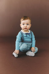 Steel Baby Cardigan & Overall