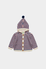 Ercu/Deep Indigo Baby Cardigan & Pants