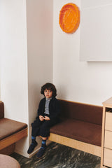Dark Navy Felted Jacket & Pants