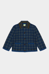 Dark Navy Checkered Jacket & Pants