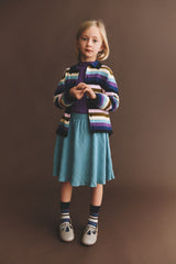 Deep Indigo Sweater & Harlekin Skirt