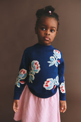 Deep Indigo Sweater & Harlekin Skirt