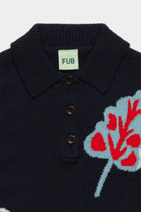 Dark Navy Jaquard Polo & Pants