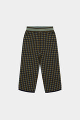 Dark Navy Rollneck Sweater & Checked Pants