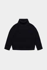 Dark Navy Rollneck Sweater & Checked Pants