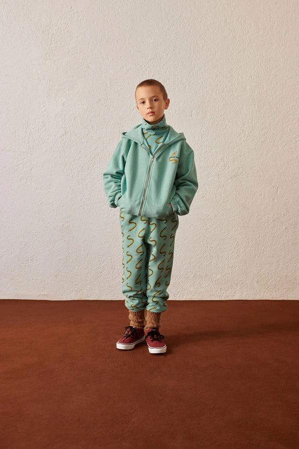 Turquoise Pencil hoodie & sweatpants "Outfit set"