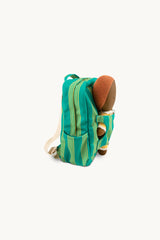 GOMMU STRIPED BACKPACK *GREEN*