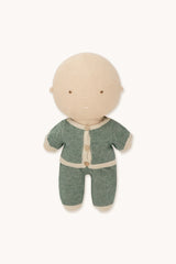GOMMU MICRO STRIPES  CARDIGAN *CREAM/GREEN*