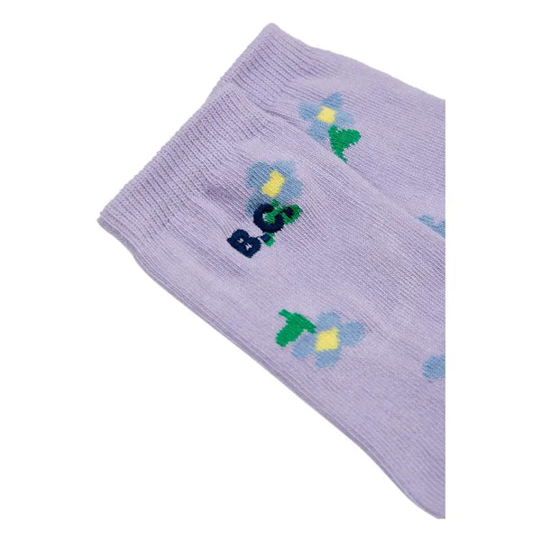 Baby Pansy Flower all over long socks