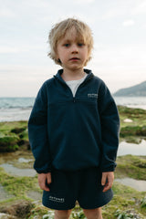 Navy outdoors sweatshirt with zipper & shorts "Outfit set"