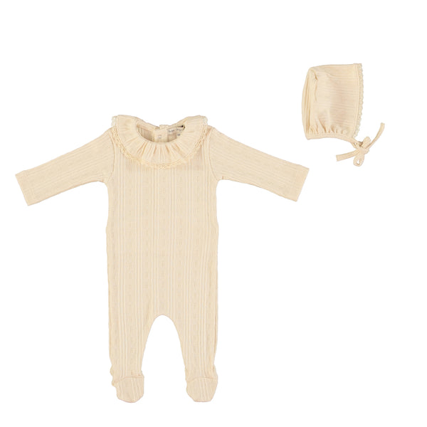 natural Collar 2 pieces Baby Set