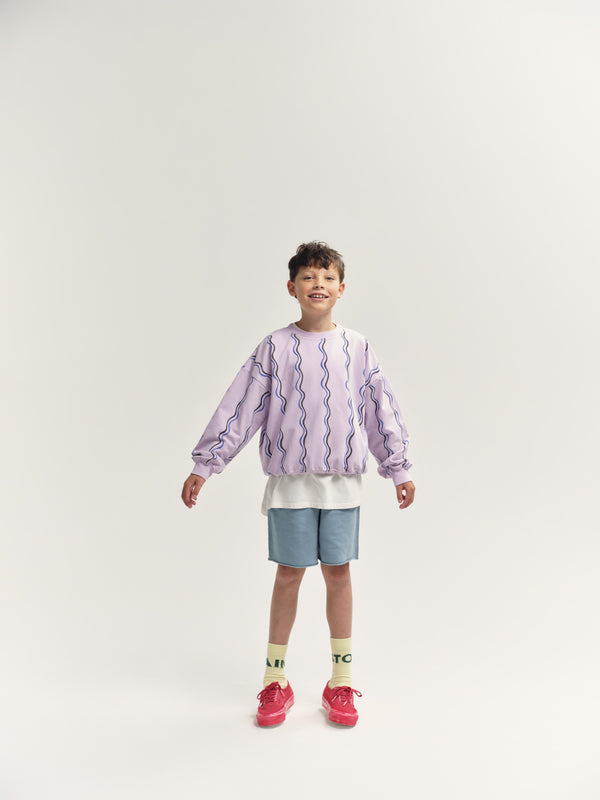 Lavender Frost Squiggle Sweatshirt