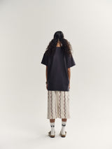 Birch Squiggle Midi Skirt