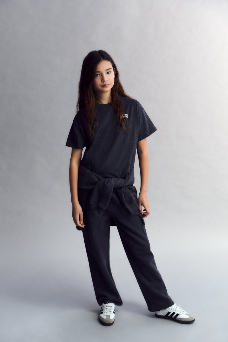 Grey Valeria Teen Polo &  Jogging Pants