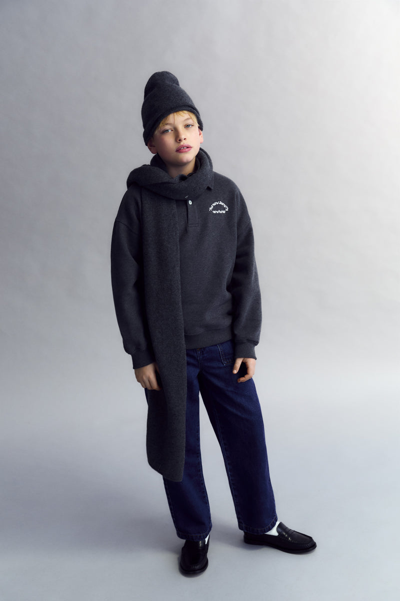 Grey Valeria Teen Polo &  Jogging Pants