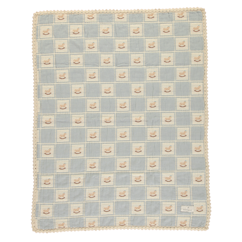 Blue Rocking Horse Blanket