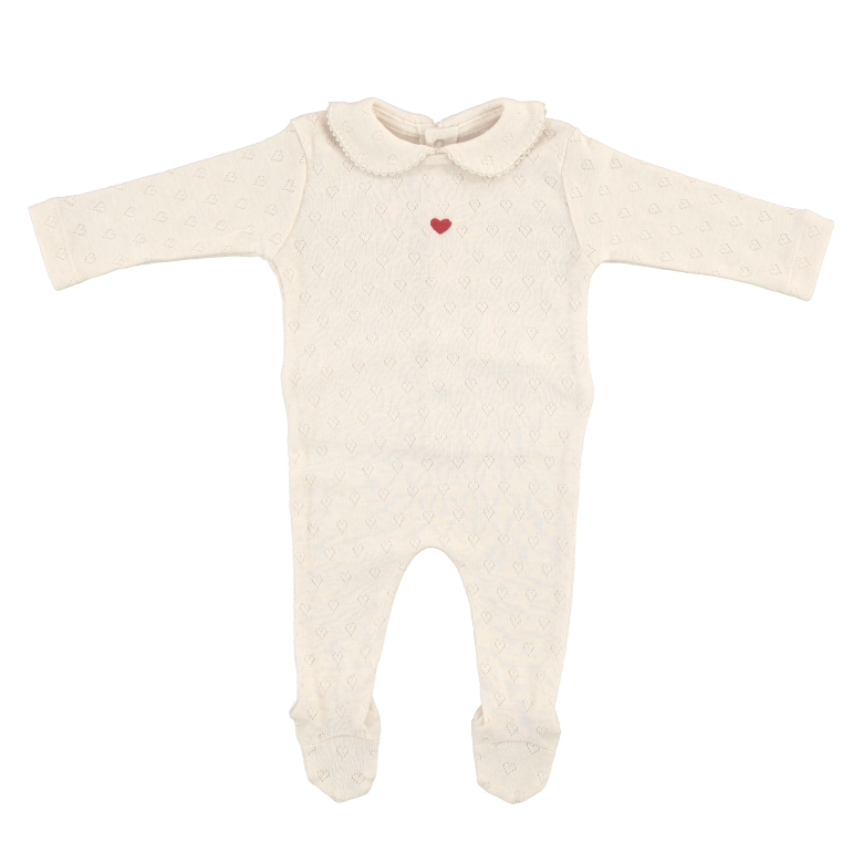 Natural Baby Girl Heart 3 Pieces Set