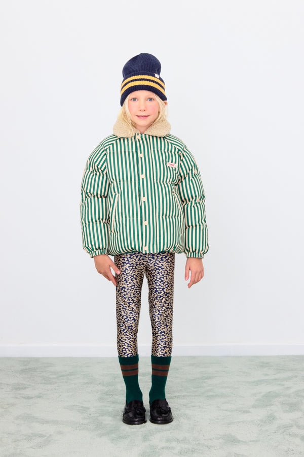 Green Stripes Padded Jacket
