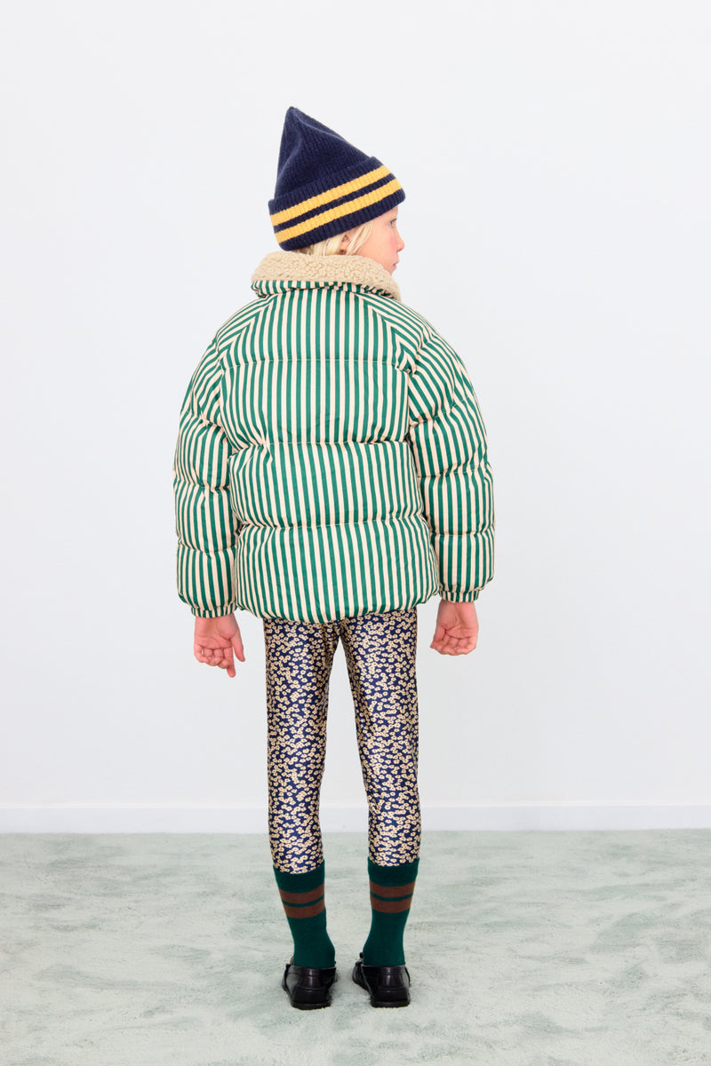 Green Stripes Padded Jacket