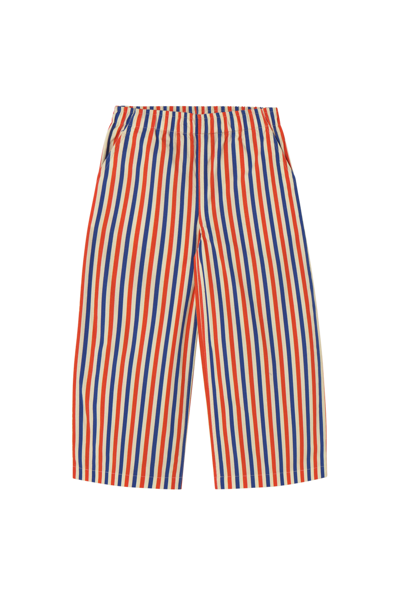 Beanie Graphic Sweatshirt & Stripes Woven Pant