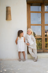 Off White Voile Baby Dress