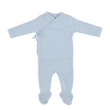 Blue Pointelle Baby Set