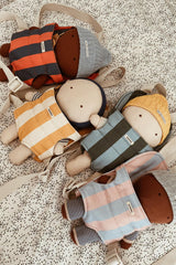 GOMMU BIG STRIPES CARRIER *Pink/blue*