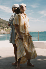 Yellow Striped Skirt