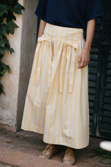 Yellow Striped Skirt