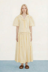 Yellow Striped Skirt
