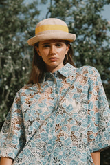 Lace Shirt & Wide Troussers