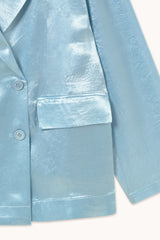 Blue Fluid Blazer & Pants