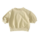 Pale Yellow Boxy Sweater & Shorts "Outfit set"