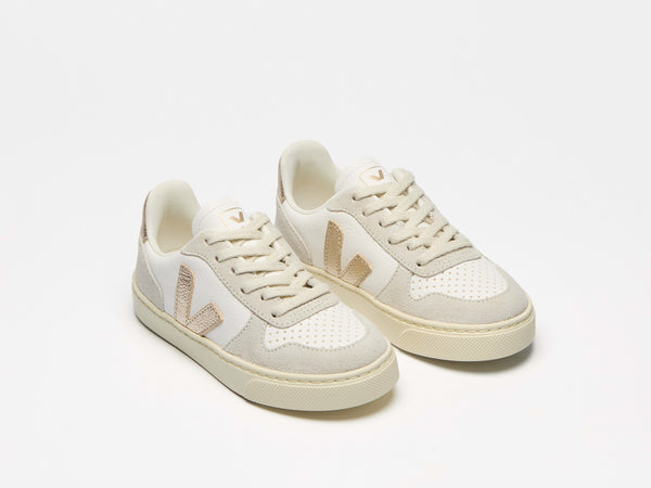 V-10 LEATHER WHITE PLATINE NATURAL