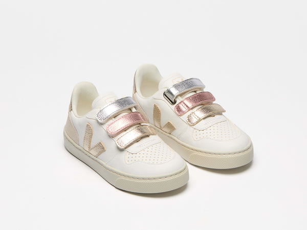 V-10 LEATHER MULTICO WHITE SHINY