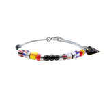 Kids Puka multi glass beads bracelet