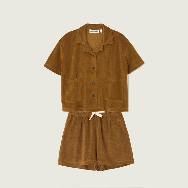 Butternut Towelling Boxy Shirt and shorts "Outfit set"