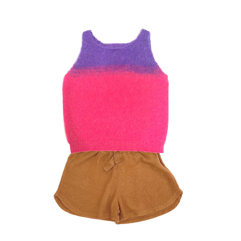 Mohair Top (Mexican Rose) &  Shorts (Biscuit)