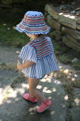 FUZZ BABY SOFIA SMOCKED BLOUSE & LELO GATHERED BLOOMERS "Outfit set"
