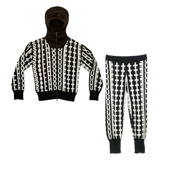 Tricot Silhouette hoodier & Tricot Silhouette pants "Outfit set"
