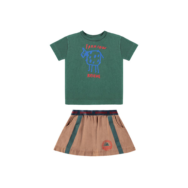farm cow rescue T-shirt & Mini skirt  “Outfit set”