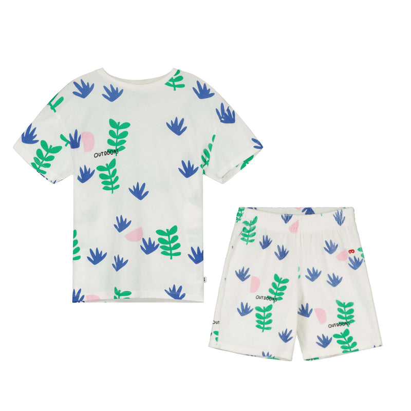 Natural Home Grown T-shirt & terry Short "Outfit set"