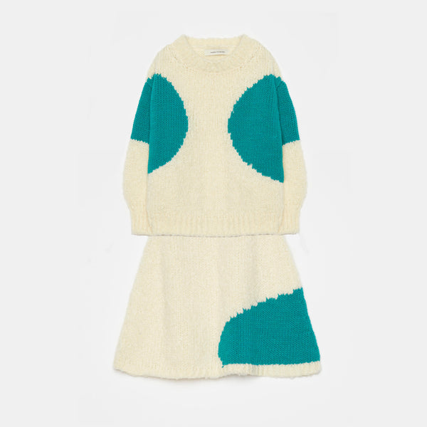 Green dot jersey & Green dot skirt "Outfit set"