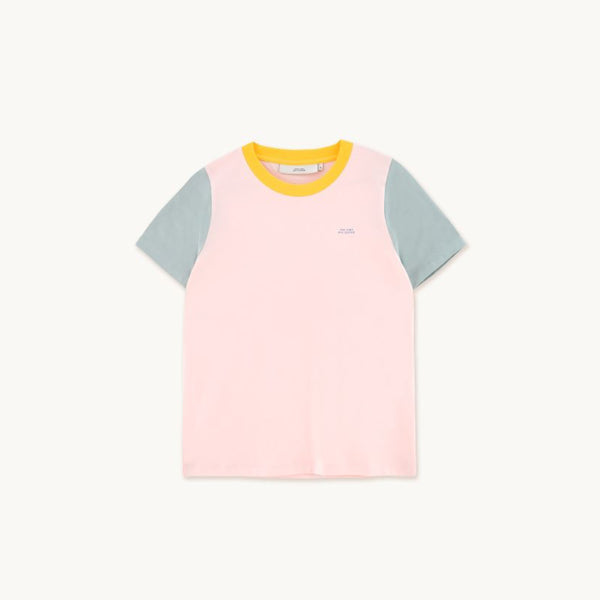 WOMAN COLOR BLOCKED TEE (pink/green)
