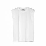 Sleeveless white T Shirt