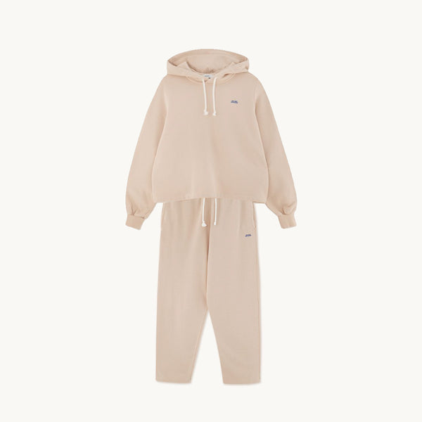 FRENCH TERRY hoody &  sweatpants (beige Outfit Sets)
