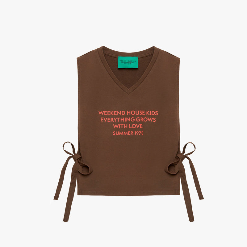 Brown Logo vest